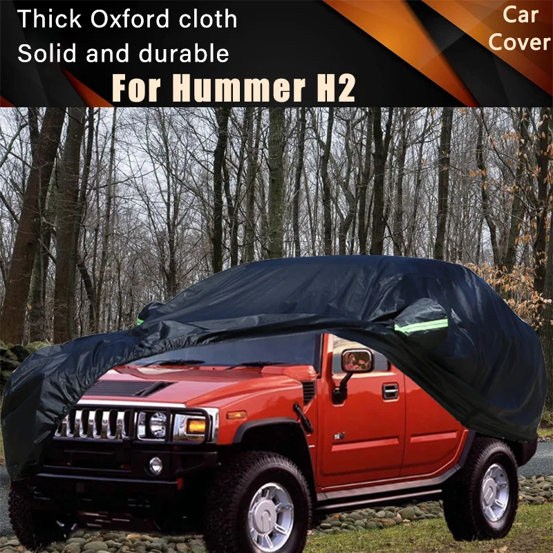 

Для Hummer H2 автомобильные полные внешние чехлы уличные водонепроницаемые пылезащитные защита от солнца, дождя и снега внешние автомобильные аксессуары