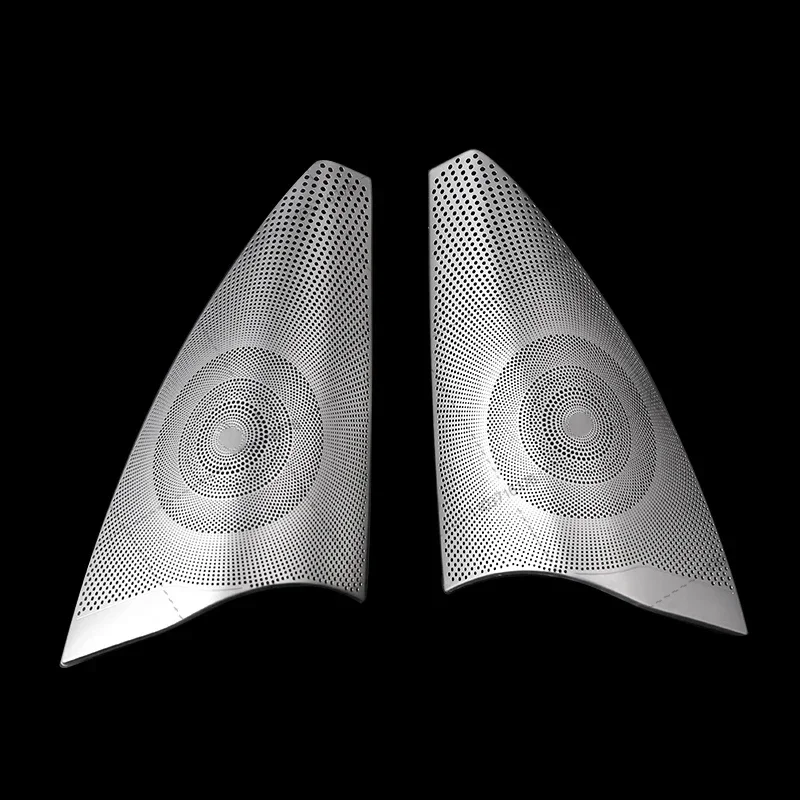 Matte Car Door Audio Speaker Cover Trim For Mercedes Benz ML GL Class  GLS GLE X204 X166 W166 2pcs view 4