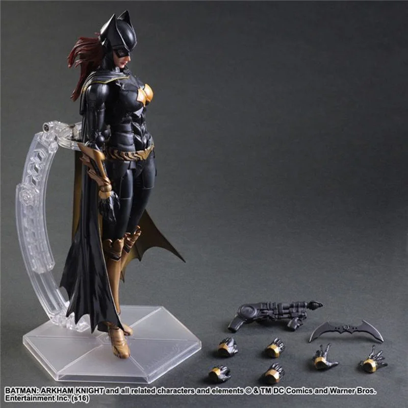 Spielen Kunst Batman Arkham Ritter Batgirl hochwertige PVC-Action figur Sammler Modell Spielzeug Geburtstags geschenke