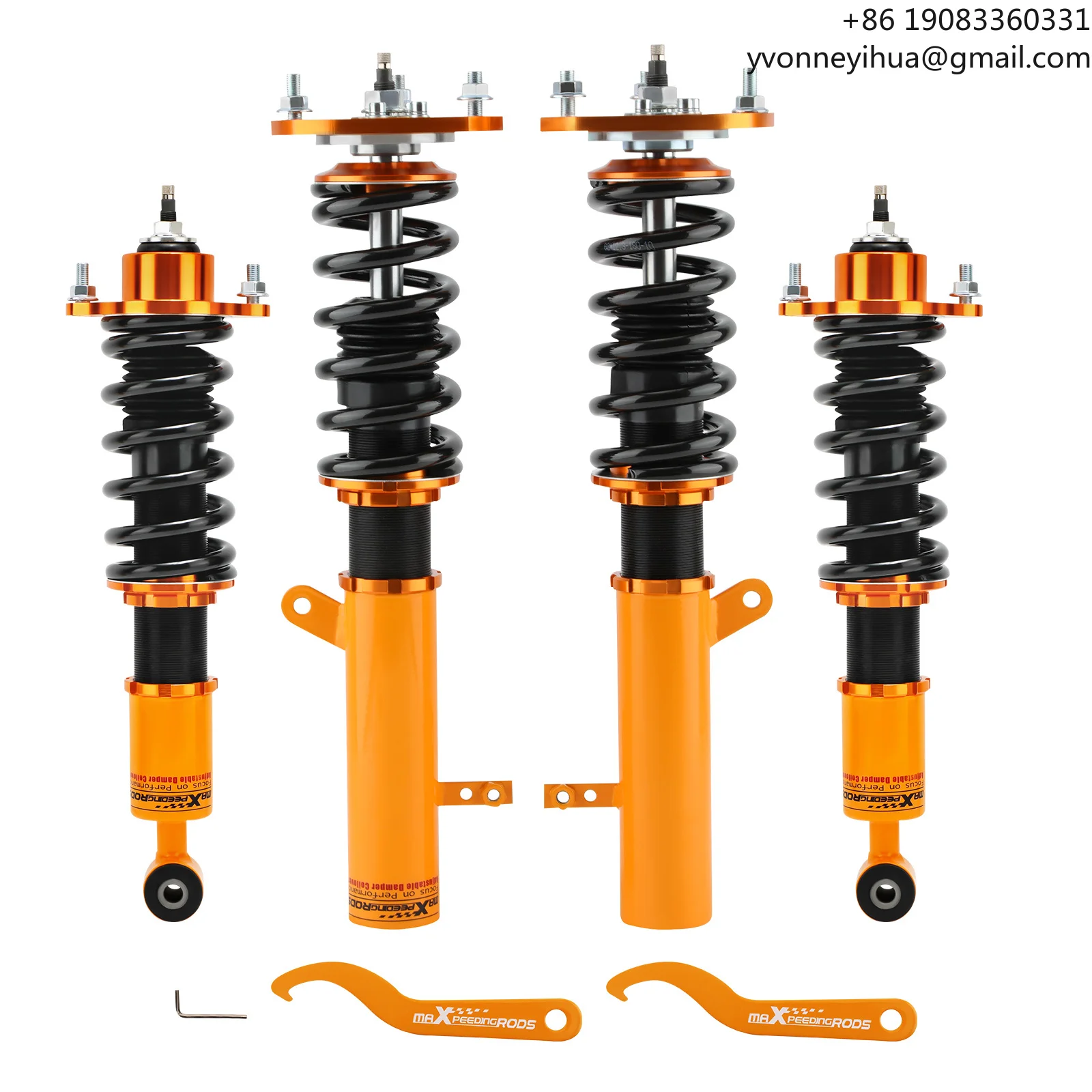 

MaXpeedingrods Front & Rear Shocks Coil Spring Coilovers for Jeep Compass Patriot (MK) 2008-2017