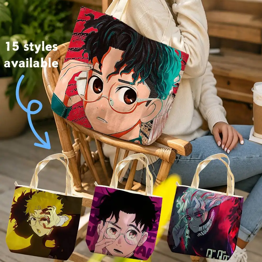 O-Okarun Ken T-Takakura Anime Canvas bags Support Custom suitable for School shopping, gifts, and Daily Commute