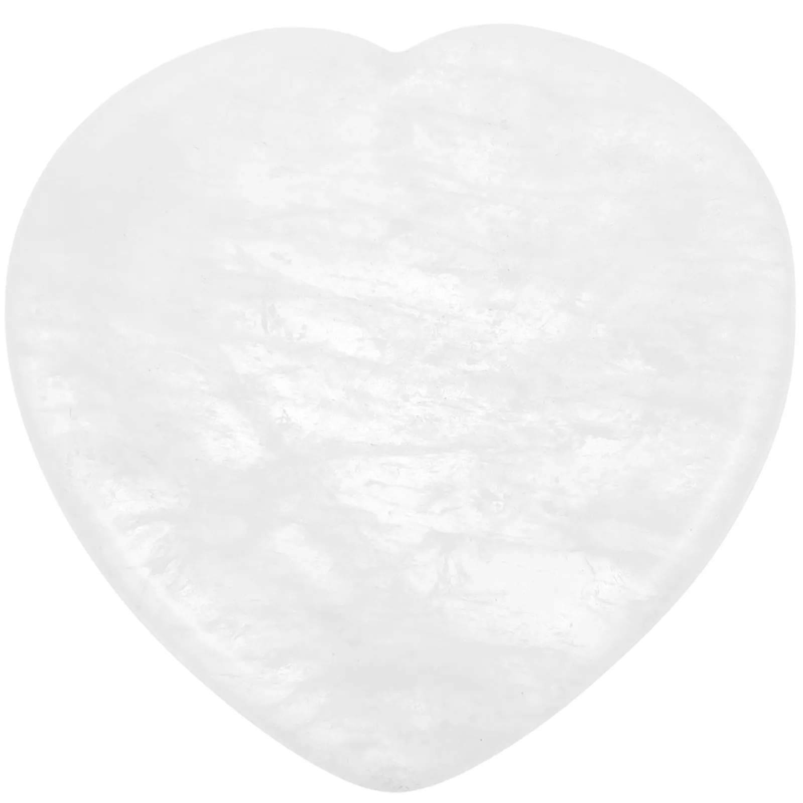 Heart Shaped Thumb Massage Stone Small Crystal Scraping Plate Relaxation Stress Relief Mini Portable Worry Stone for Neck Face