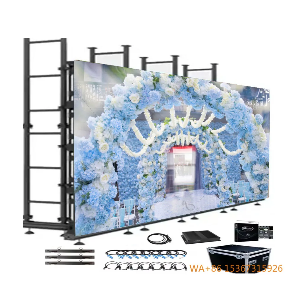 

P2.604 500*1000mm High Refresh LED Wall Rental Indoor Outdoor Business Display