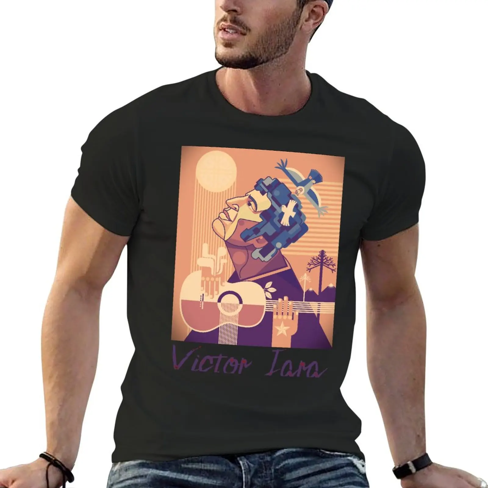 Victor Jara Art variation #2 T-Shirt funnys sublime summer clothes shirts graphic tee shirts men graphic