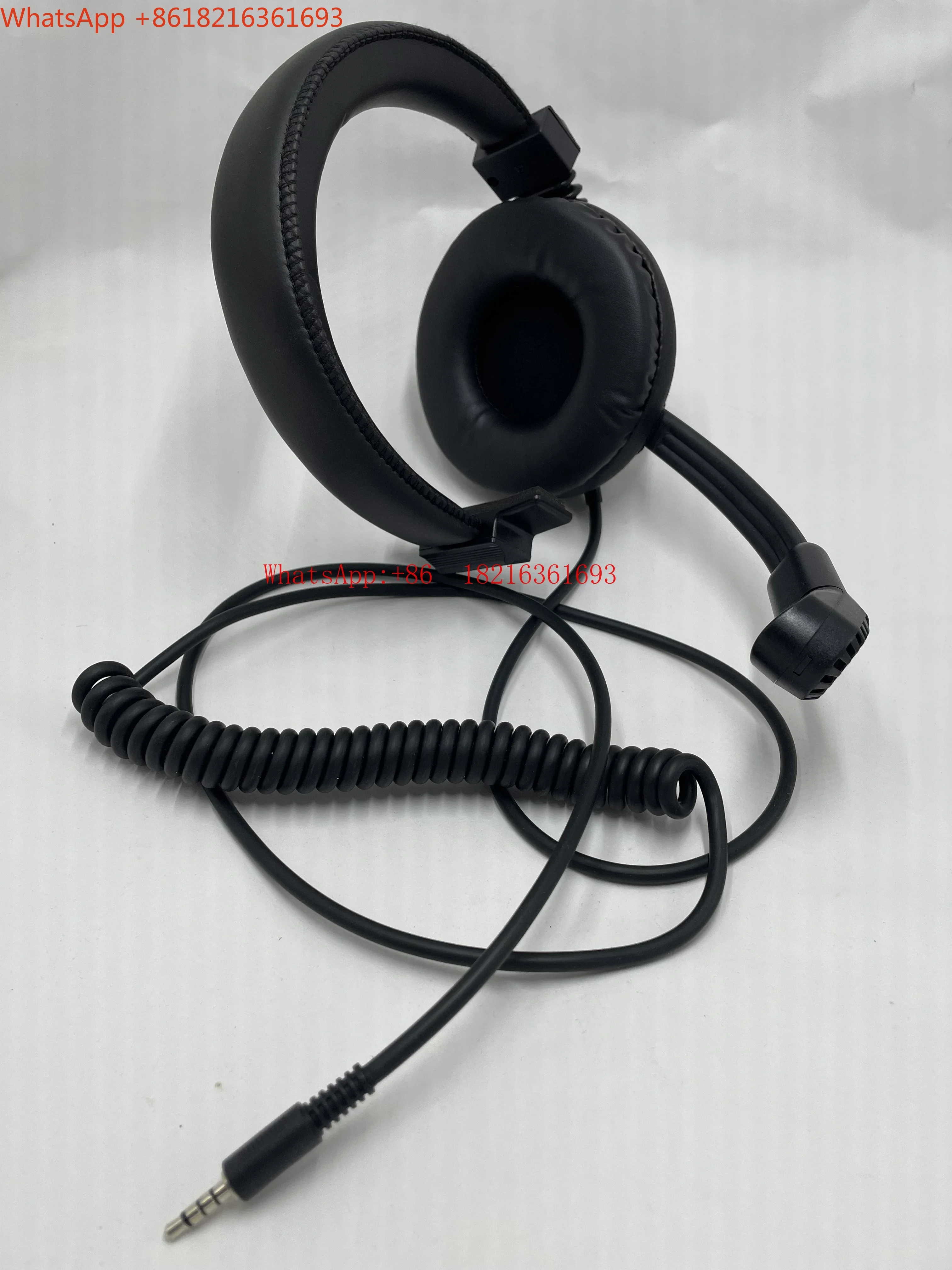 Limited Offer Headset Unilateral Earphone Walkie-talkie Guide Headset With Volume Switch