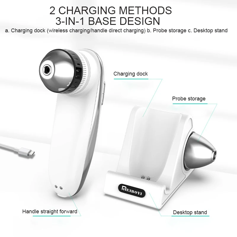 واي فاي فروة الرأس/الجلد/كشف بصيلات الشعر اختبار تحليل المكبر الأشعة فوق البنفسجية محلل الجلد المهنية 50X/200X كاشف بشرة الوجه #5