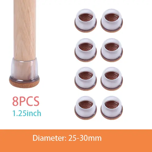 Chair Leg Caps Rubber Feet Protector Stool Table Furniture Leg Cover Non Slip Felt Bottom Pads Round Square Floor Protectors - Image 7