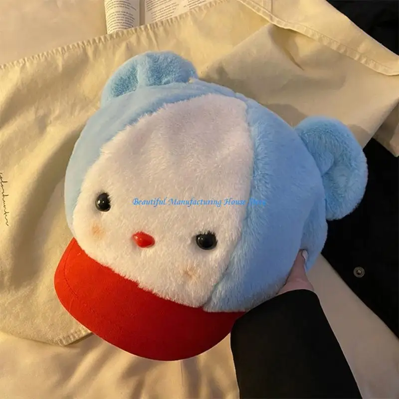 E56A Unique Casual Sport Hat Cartoon Mouse Ear Baseball Hat Furry Ear Adjustable Ear Hats for Travel Photo Props