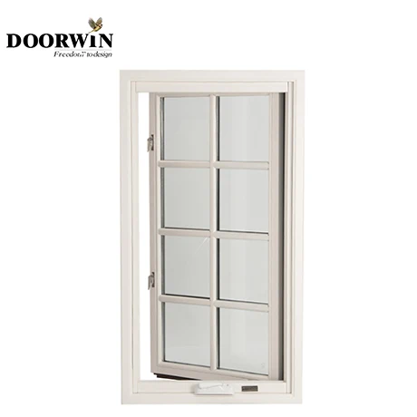 Doorwin-toldo de vidrio fijo de madera revestida de aluminio, triángulo de Bahía deslizante de 6 pies, ventana de arco de Bahía fija, nuevo diseño