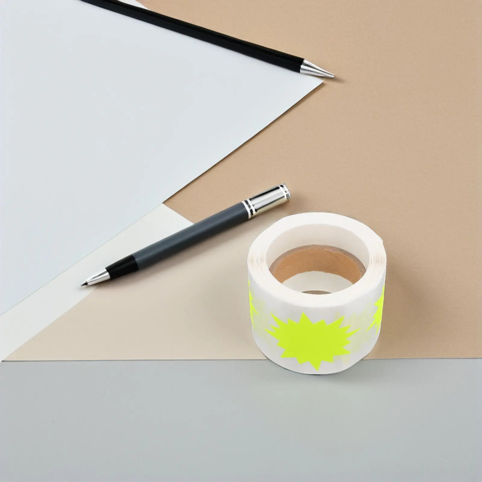 

200Pcs Price Tags Fluorescent Burst Signs 2 Inch Self-Adhesive Blank Sale Stickers for Retail Store Yard Garage Sale Bright