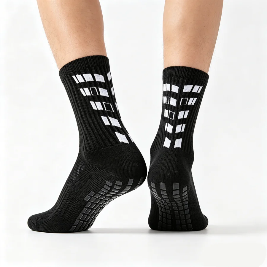 3/6/9pairs men women non slip grip cycling hiking non slip grip socks towel bottom breathable shockproof athletic exercise view 4