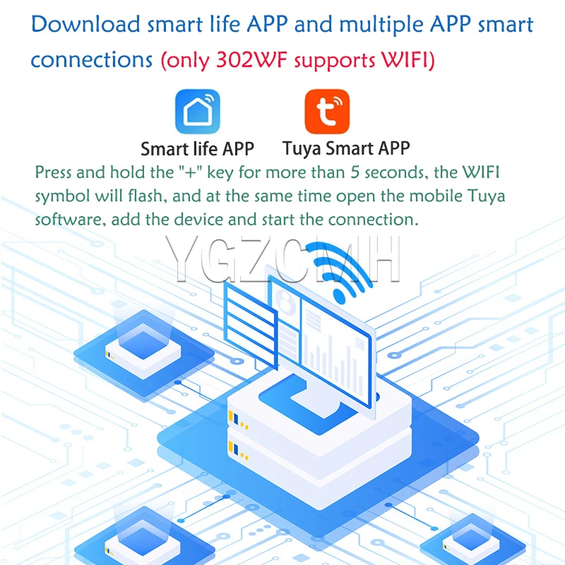 Tuya WIFI inteligentny miernik mocy 8 w 1 AC licznik energii przełącznik czasowy sterowanie pilot aplikacji 170-300V 63A amperomierz