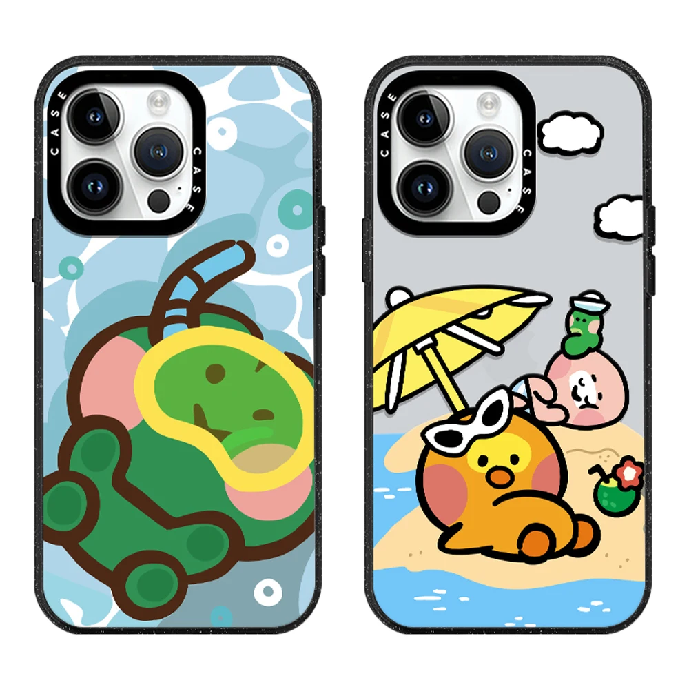 

Mini Cute Animal Garden Acrylic Phone Case With MagSafe For iPhone 16 15 14 13 12 11 Pro Max Plus Trendy Antidrop Case