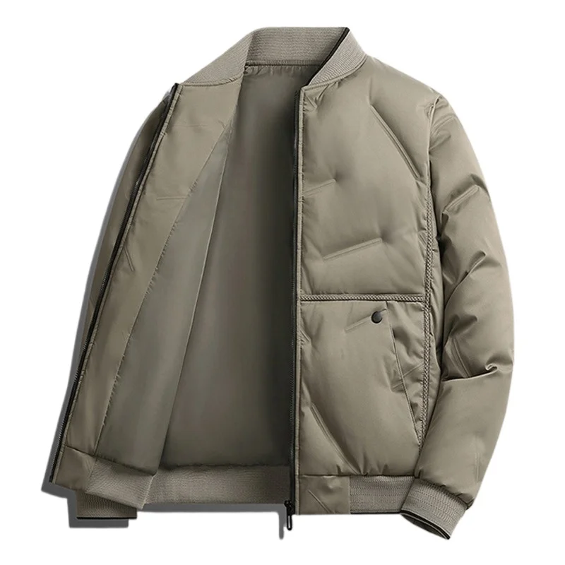 2025 الخريف/الشتاء جديد الرجال أسفل سترة قطن موضة الاتجاه بلون عالية الجودة مريحة معطف سميك للرجال معطف فوقي