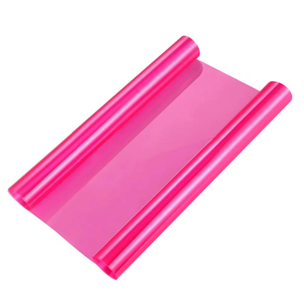 

30x120cm Pink Headlight Tint Film Self Adhesive Tail Fog Light Vinyl Film Stretchable Heat and Water Resistant Scratch