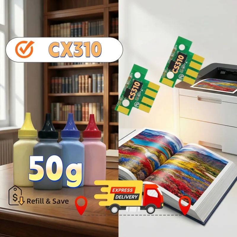 

Toner Chip Powder CX310 CX410 CX510 for Lexmark CX310N CX410E CX410DTE CX510DE Toner Powder Chip