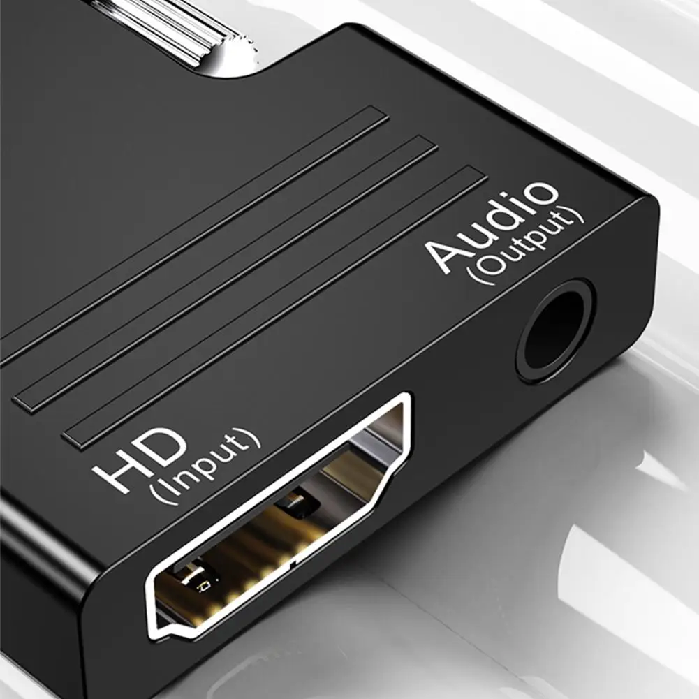 ตัวผู้เป็นตัวเมีย HDMI-เข้ากันได้กับตัวแปลง VGA HD 1080P ตัวแปลงสายออดิโอสำหรับ PC แล็ปท็อปกล่องทีวีคอมพิวเตอร์จอแสดงผลโปรเจคเตอร์ S8A8