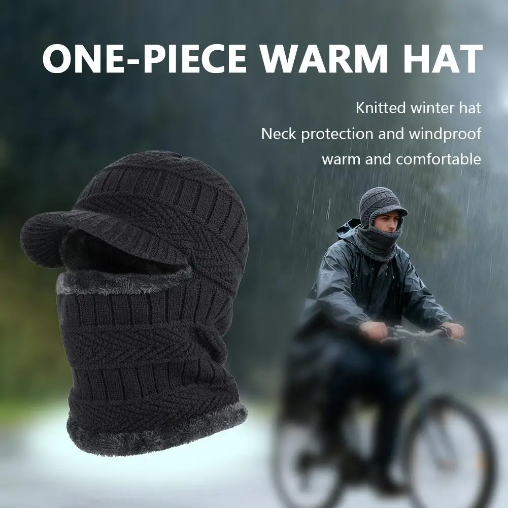 

Зимняя шапка Skullies, шапки, зимние шапки для мужчин и женщин, шерстяной шарф, шапка, Балаклава, маска, вязаная шапка