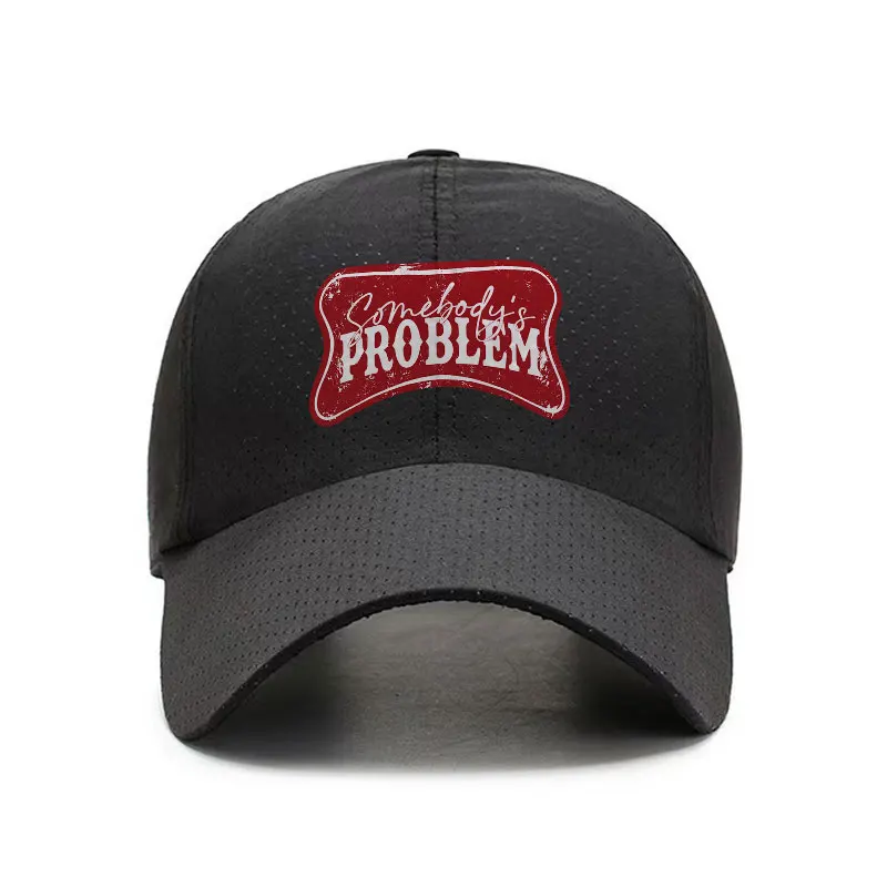 No More Problems Quick Dry Baseball Cap for Men and Women Adjustable Sports Casual Sun Hat