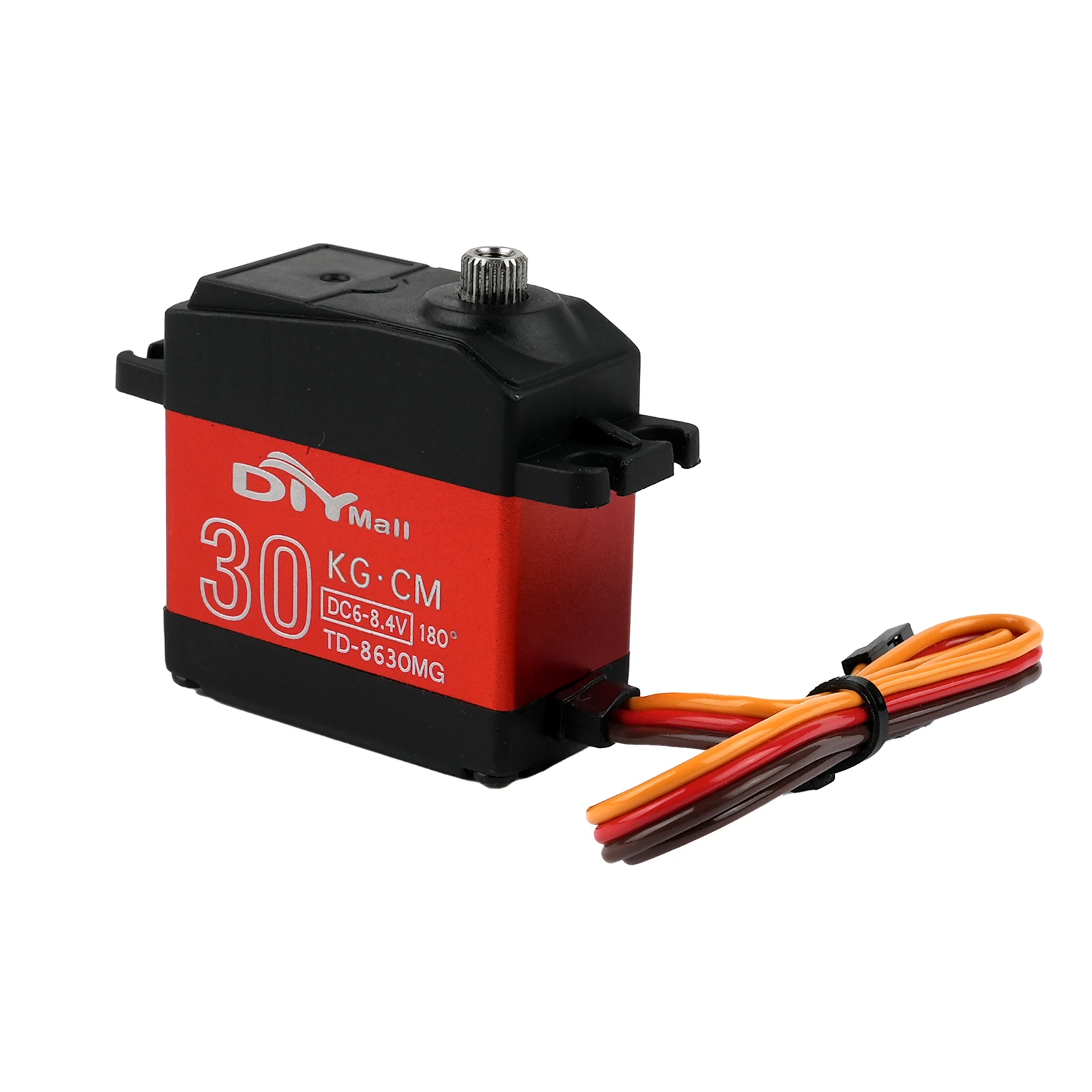Digital Servo 30kg High Torque Full Metal Gear 180 270 360 Degree Steering Actuator for 1/8 1/10 1/12 RC Car Robot DIY