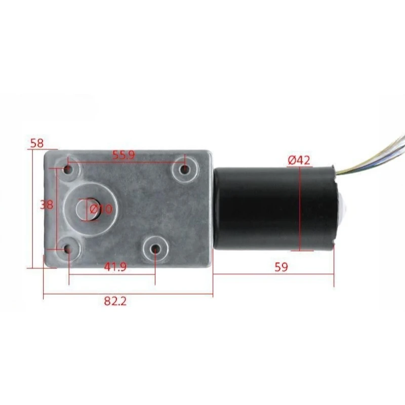 5882-4260 high-power worm brushless motor 12V forward and reverse large torque DC deceleration motor 24V