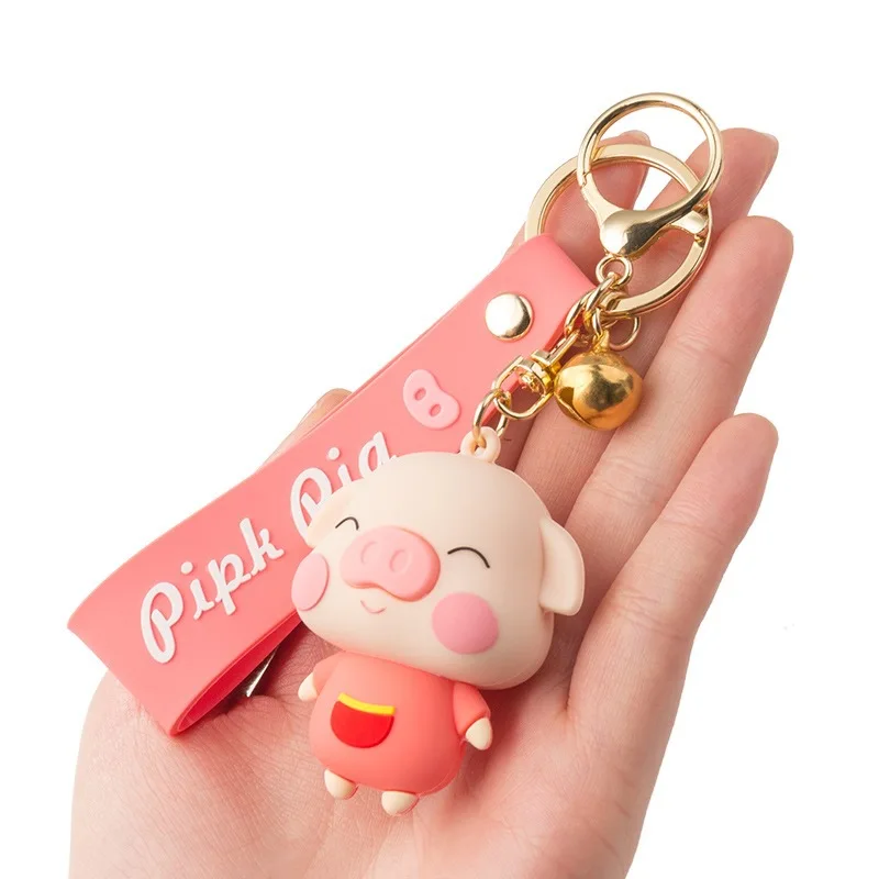 Cute Squeeze Bumpy Nose Pig Toy Keychain, brinquedos de descompressão infantil, pingente chave do carro, presentes de aniversário