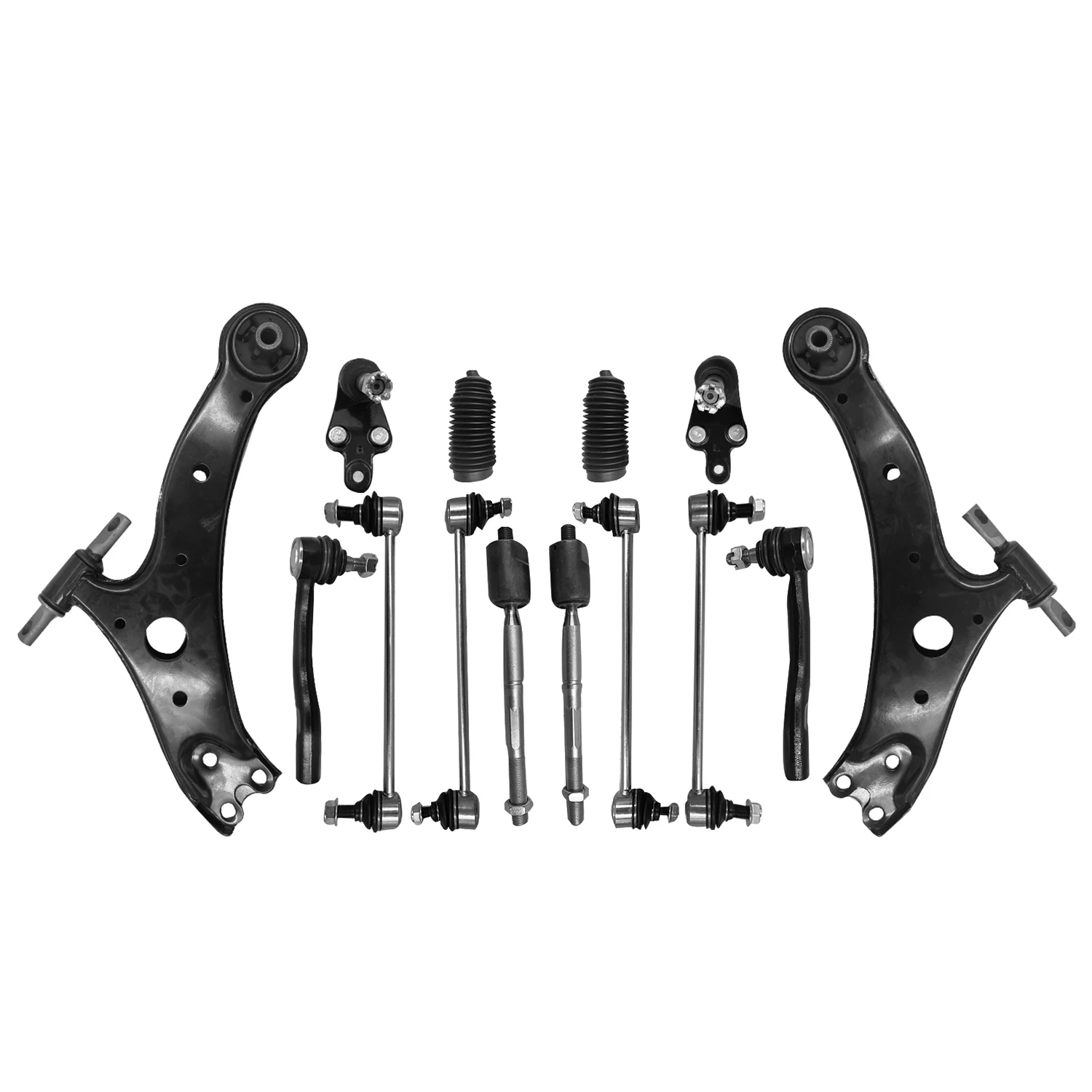 AzbuStag 14Pcs Front Lower Control Arm Sway Bar Link Tie Rod Boot Suspension for  TOYOTA CAMRY	2007-2011 4806806070