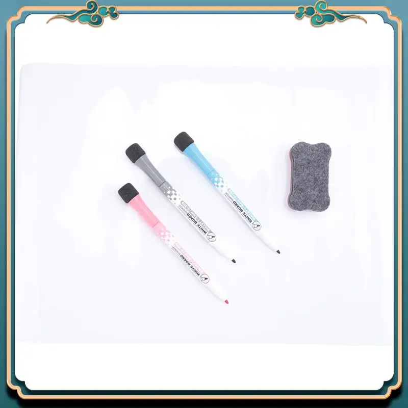 (新品)-冷蔵庫用磁気ドライイレースホワイトボードカレンダー、ペン3本と大きな消しゴム付き、メモ週間計画図面用