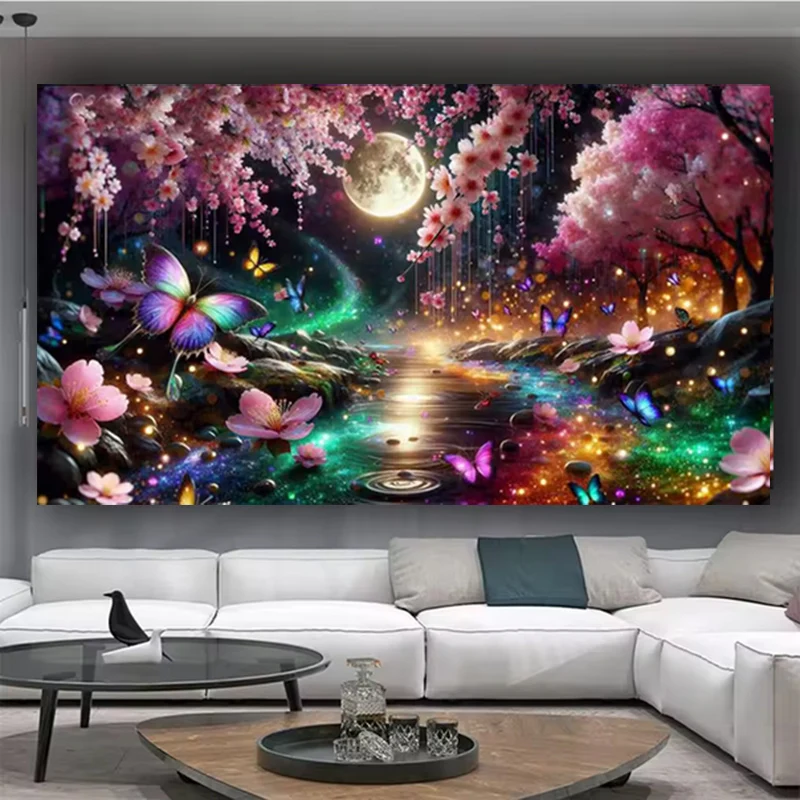 

Страна чудес, таинственный фэнтезийный пейзаж, 5D Diy алмазная живопись, новинка 2025, ювелирные изделия, вышивка крестиком, полная Алмазная мозаика, вышивка