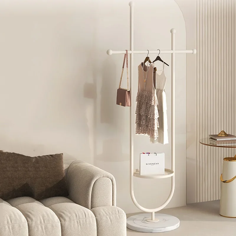 Para Stehen Tragbare Kleidung Rack Schlafzimmer Boden Halter Kleiderbügel Hut Rack Hause Moderne Kleidung Shop Mö