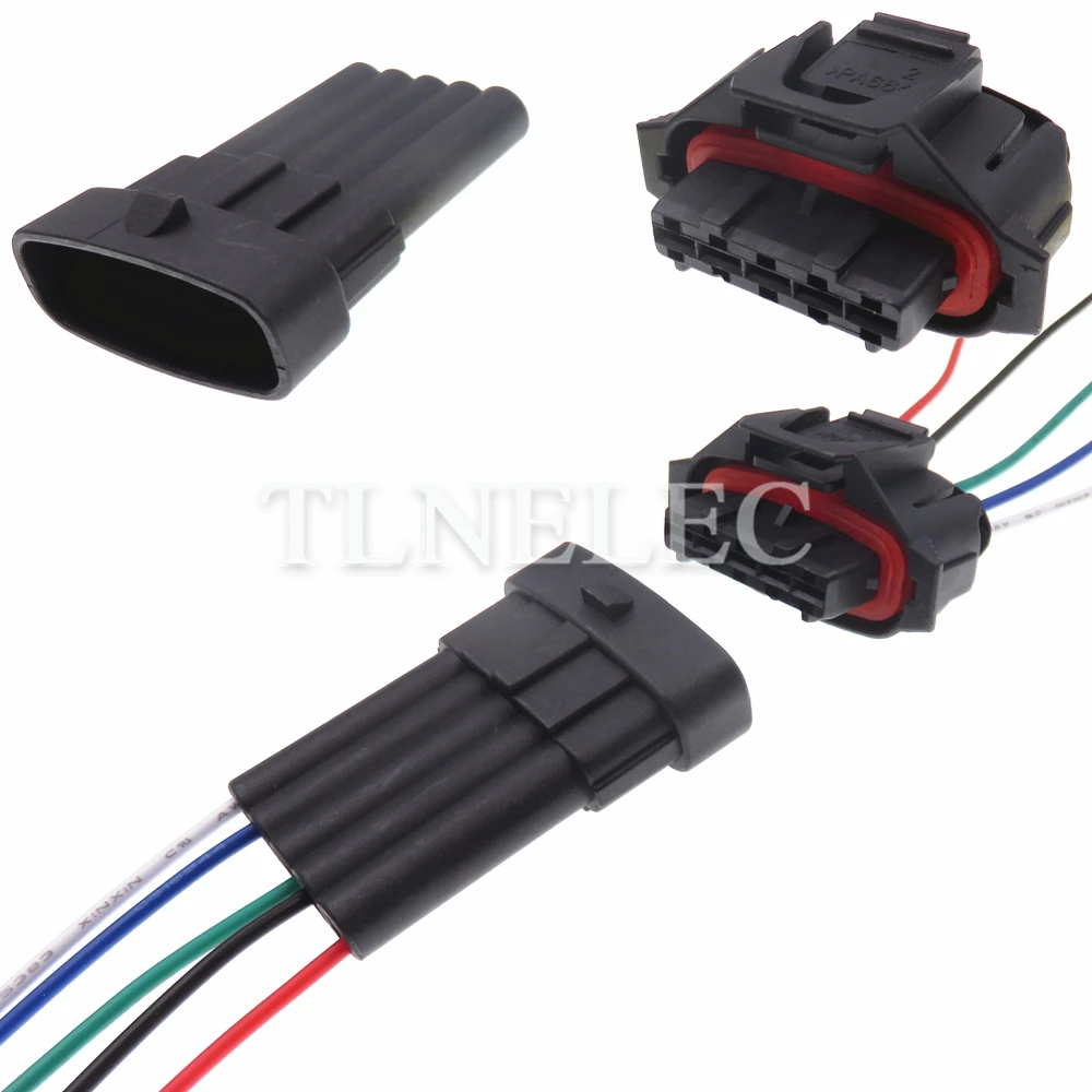 5 Pin Way Car Electrical Connector with Wires Auto Crankshaft Position Sensor Wiring Sockets 1928405136 1928403738