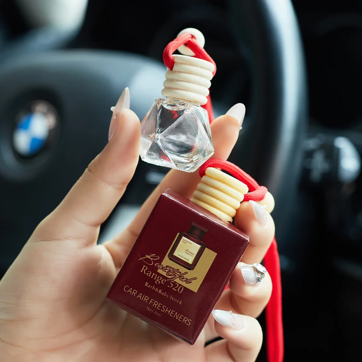 عطر سيارة، عطر سيارة يستخدم لملحقات السيارة الداخلية، معطر هواء للسيارة طويل الأمد، يحافظ على الساحرة والطازجة