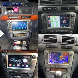 WITSON 7'' Android 14 Car Auto radio 2 din For TOYOTA AVENSIS 2005 2006 2007 Screen GPS Multimedia WIFI MP3 Without DVD Player
