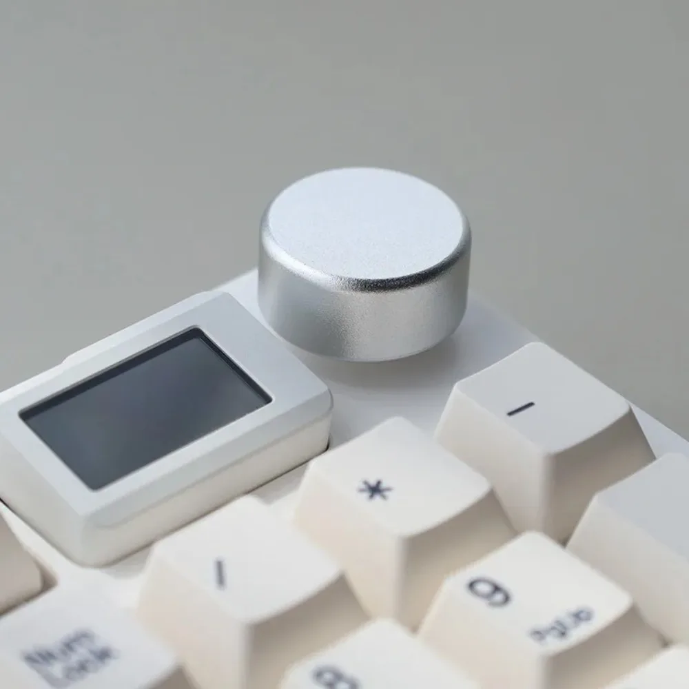 Keydous Nj80 Metal Knob Keycap Machine Replacing Knob Buttons Hemispherical Mechanical Keyboard Key Cap  Accessories Switches