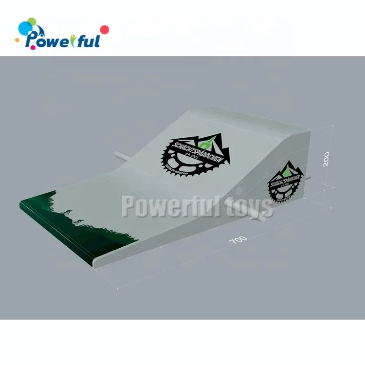 Custom Extreme Sport Bmx Fmx Skiing Freestyle Stunt Big Inflatable Landing Airbag Ramp Pad/ Sloped Jump Air Bag Mat