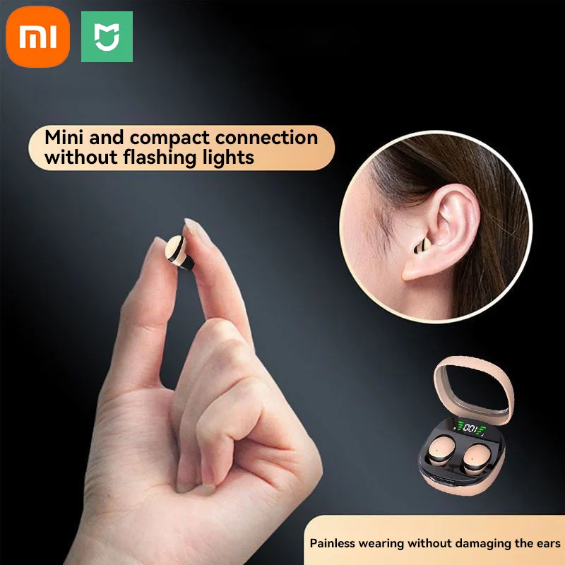 Xiaomi MIJIA Mini Wireless Bluetooth 5.3 Headset Small Earbuds Sleep Invisible Headphones HD HIFI Bass sound Quality Earphones