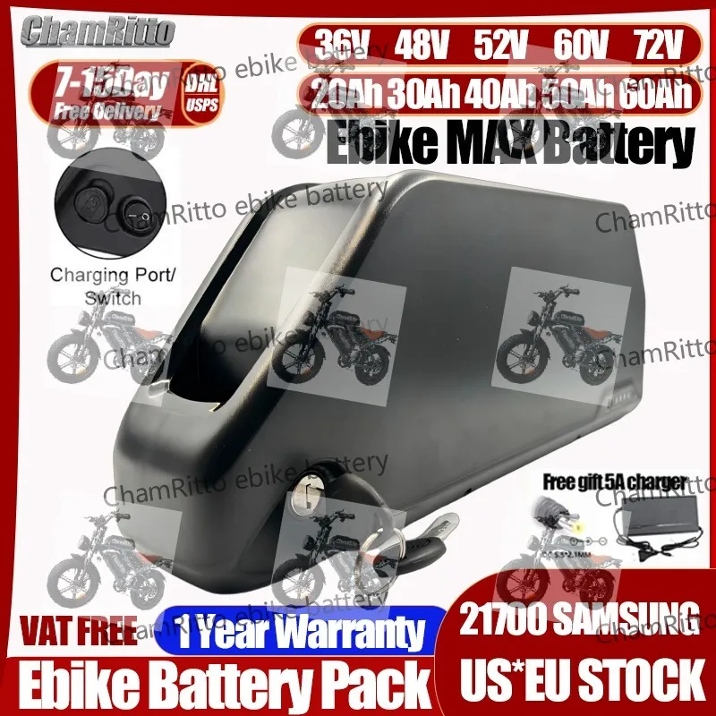 

Электрический велосипед, аккумулятор 72 В, аккумулятор 40 Ач, аккумулятор Ebike Downtube, аккумулятор 25 30, 40 Ач, 50 60 Ач, 72 В, 3000 Вт, контроллер, литиевая батарея для электровелосипеда