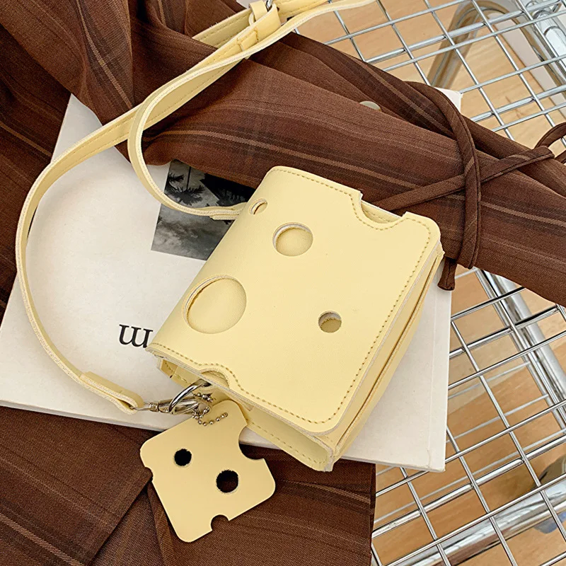 Personalized Fashion Hollow Out Style Bag Spring Autumn New Temperament Small Square Bag Women Daily Pairing PU Leather Bag