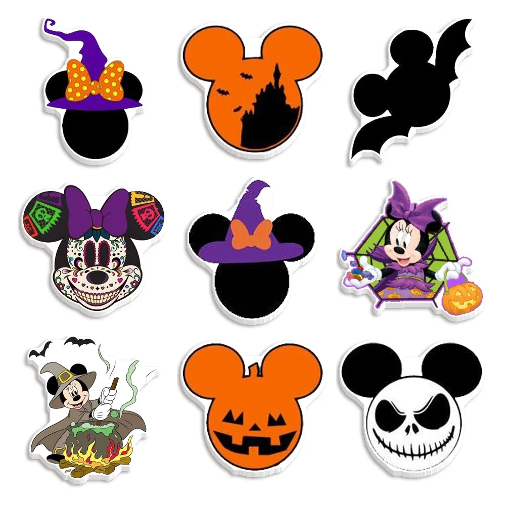 

30Pcs/lots Disney Halloween Mickey Mouse Series Cartoon Resin for DIY Scrapbook Phone Decoration Pendants