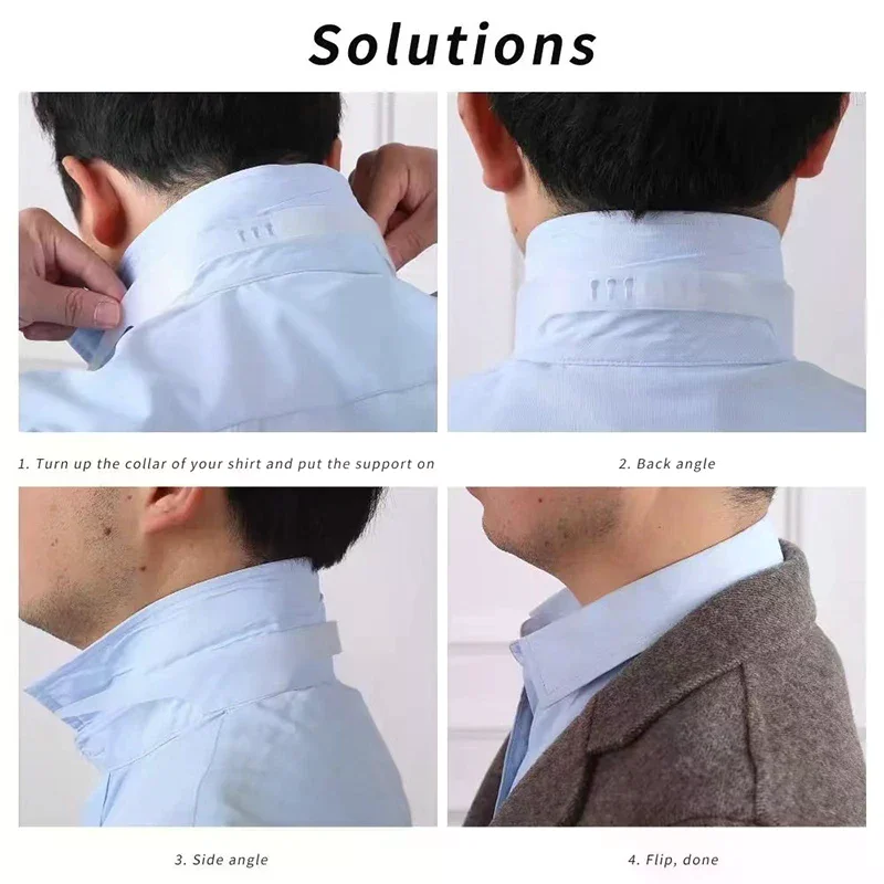 

Anti Accessory Adjustable Shirt Collar Support t Shirt Stand Collar Shaper Shirt Roll Fixed Shaper Collar Stay Bundle