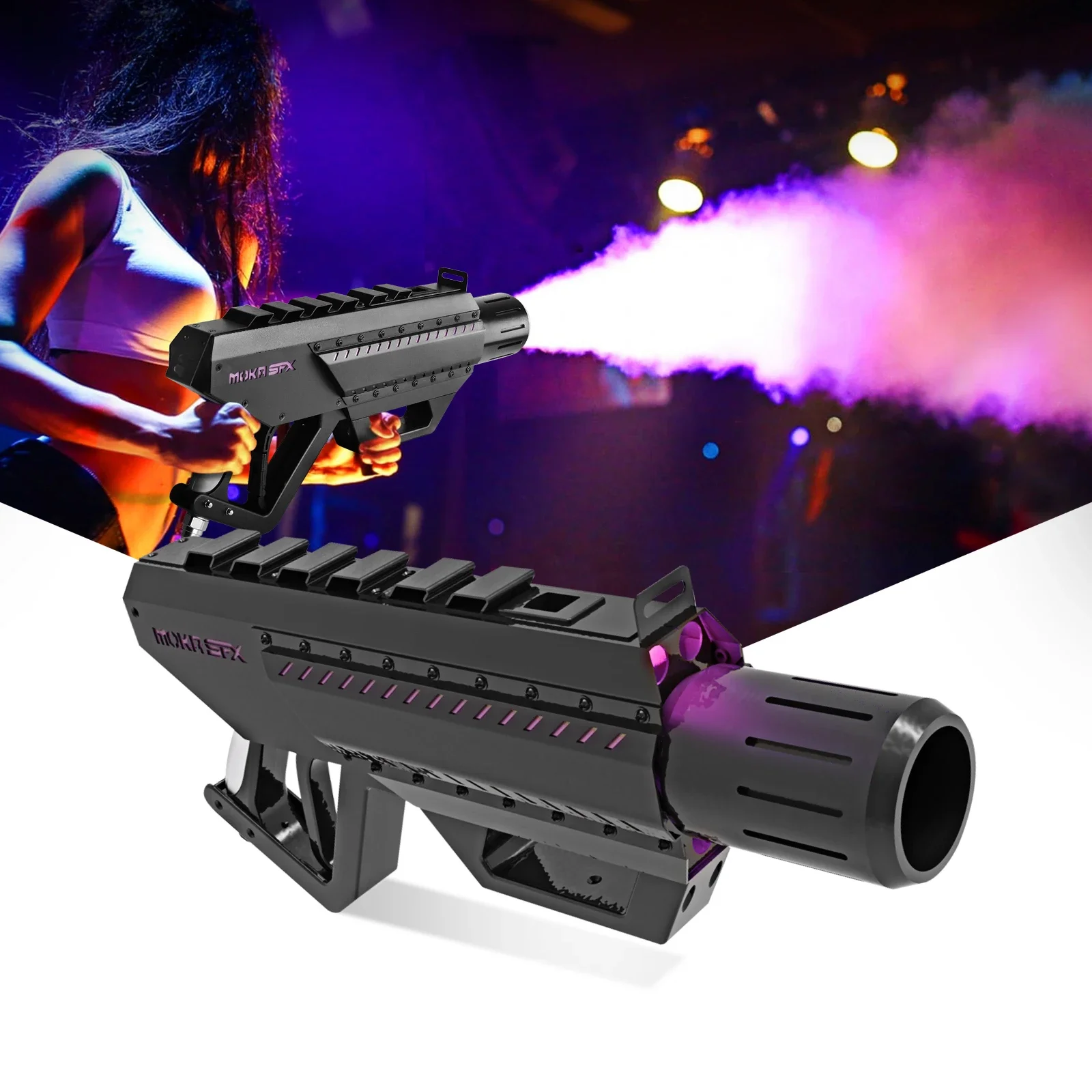 NEW! MOKA SFX LED CO2 Pistol Gun Co2 Cryo Jet Stage Effect for DJ Club Wedding Concert