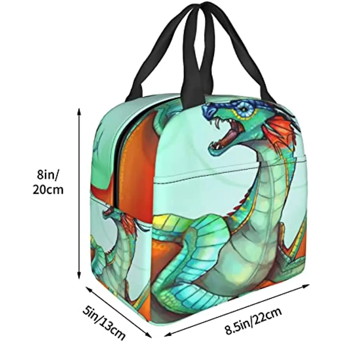 Lunch bag Wings_of_dragons_fire Studenten Wärmeschutz Lunchbox Bento Handtasche Snack-Paket für Schul büro