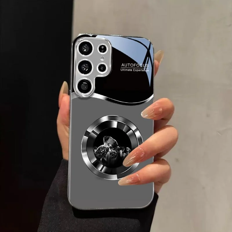 Zaawansowane, zakrzywione etui na telefon ze szkła o wzorze żwiru, odporne na upadki, pasujące do Samsung Galaxy S26 S25 S24 S23 S22 S21 S20 FE/Ultra/Plus — zdjęcie produktu 5