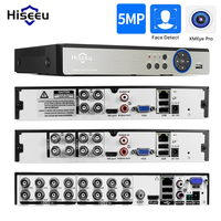 Hiseeu 16CH 8CH 5MP CCTV DVR 5 in 1 AHD TVI CVI IP Camera 5MP 1080P 4CH Digital Video Recorder For CCTV Security System Xmeye