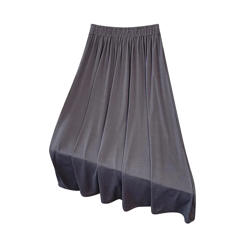 Plus size, women's summer new versatile casual style, covering flesh and slimming, commuting fashion skirt 3408