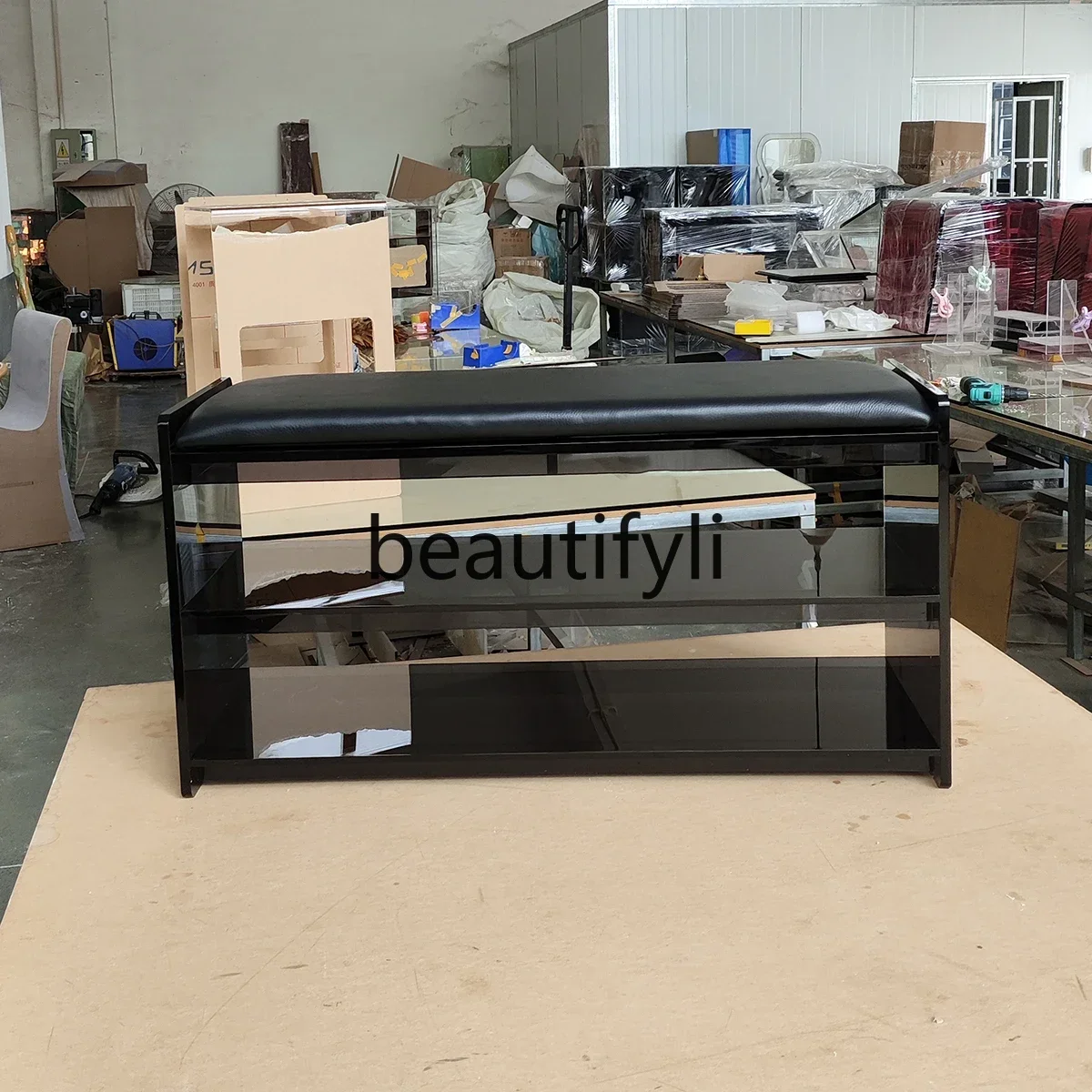 Picture 5: ss K178 ss25 Shoe change stool door home sitting acrylic bench light luxury advanced sense entry-level