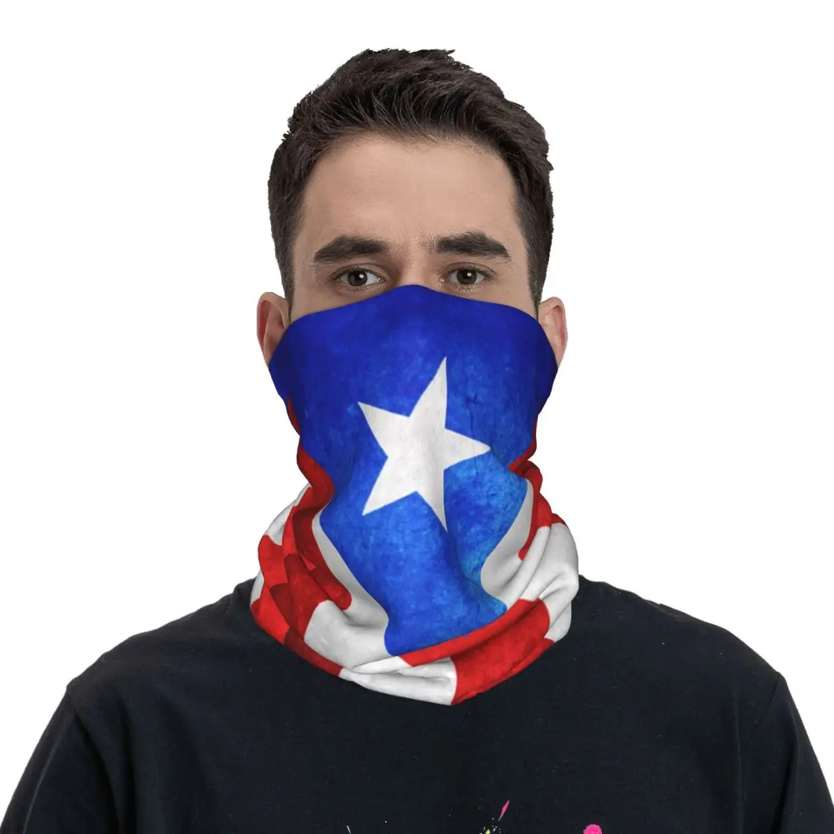 Cuba Cuban National Flag Bandana Neck Gaiter Printed Face Scarf Multifunction Cycling Scarf Outdoor Sports Unisex Windproof