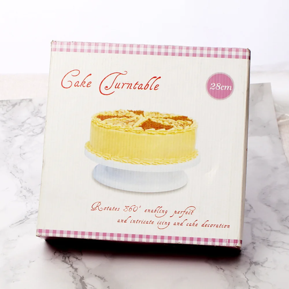 Cake Turntable Plastic Rotating Stand For Baking Decorating Tool Smooth Revolving Platform Pastry Kitchen Equipment Supplies