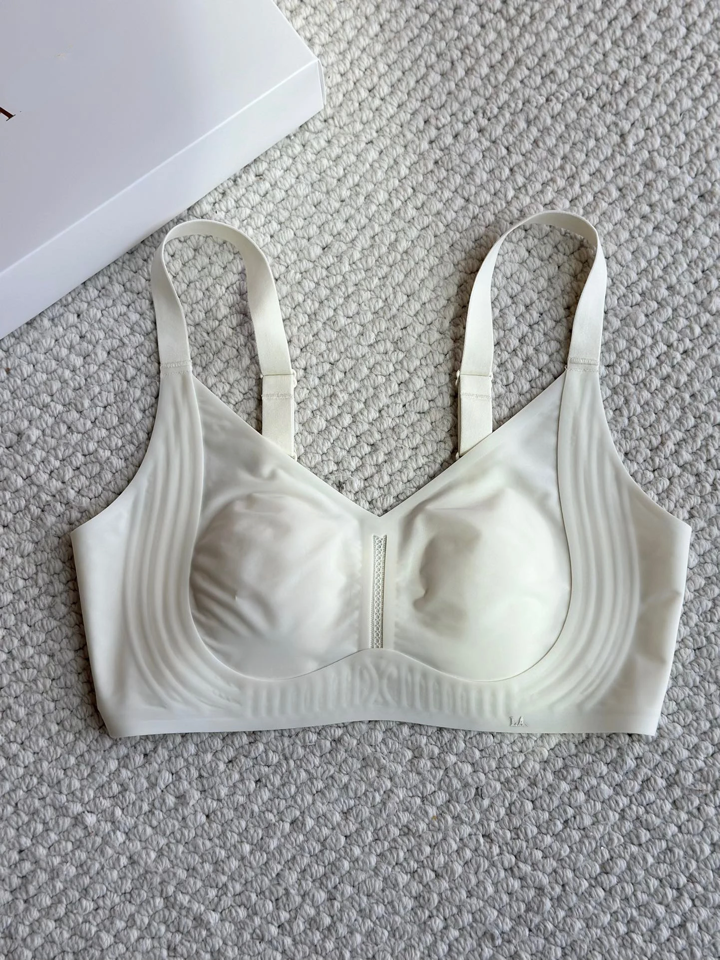 La crystal cup rabbit ears jelly big chest small bra without steel ring breast underwear women's skin-friendly and breathable