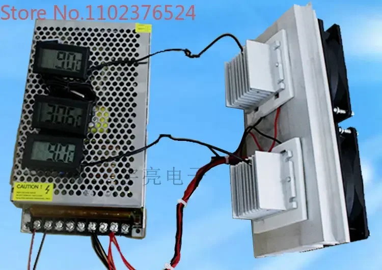 Dual Core Semiconductor Electronic Refrigeration Chip Refrigerator Home Diy12v Small Air Conditioner Small Refrigerator Kit